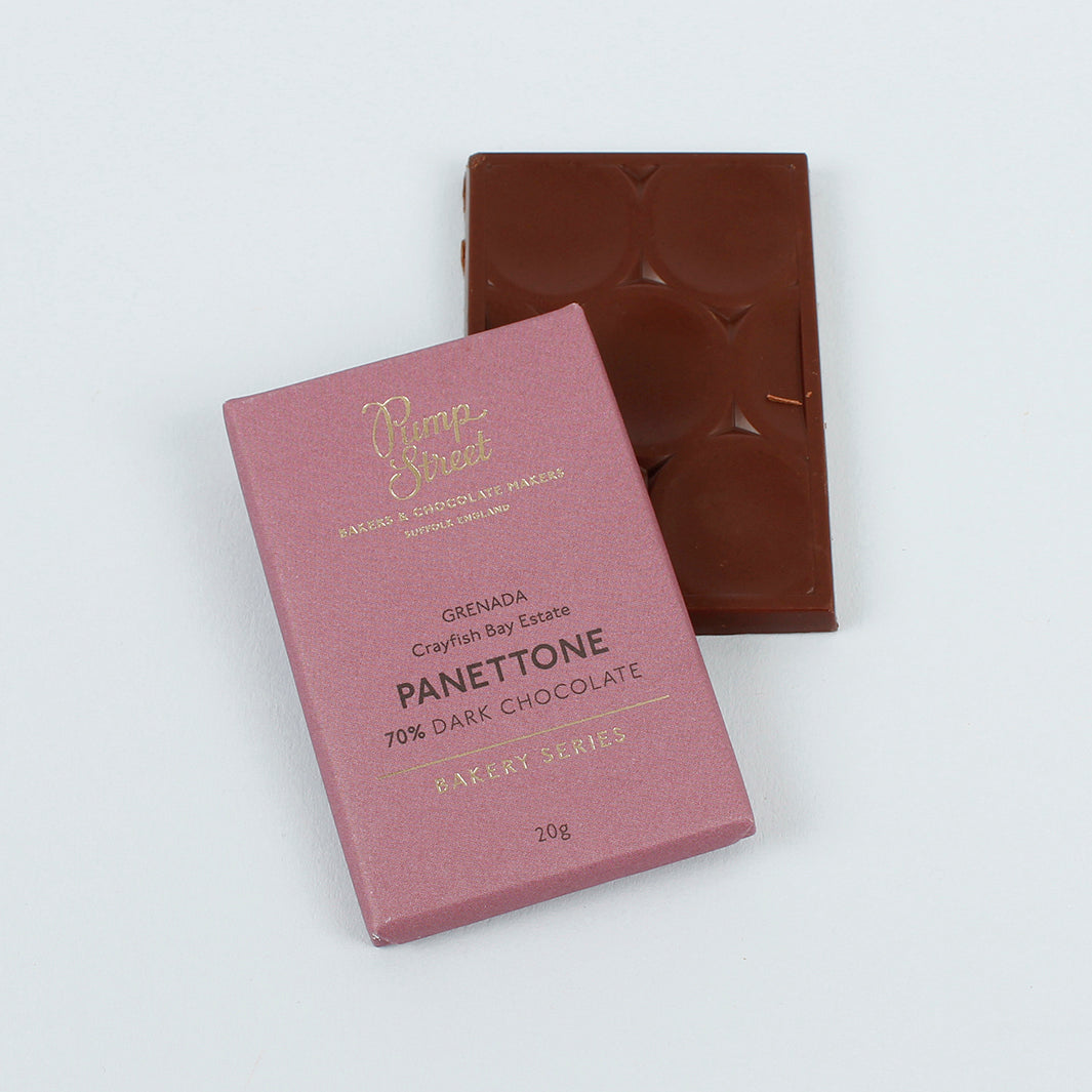 Mini Panettone 70% Dark Chocolate Bar - 20g