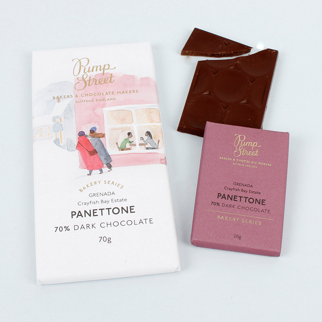 Mini Panettone 70% Dark Chocolate Bar - 20g