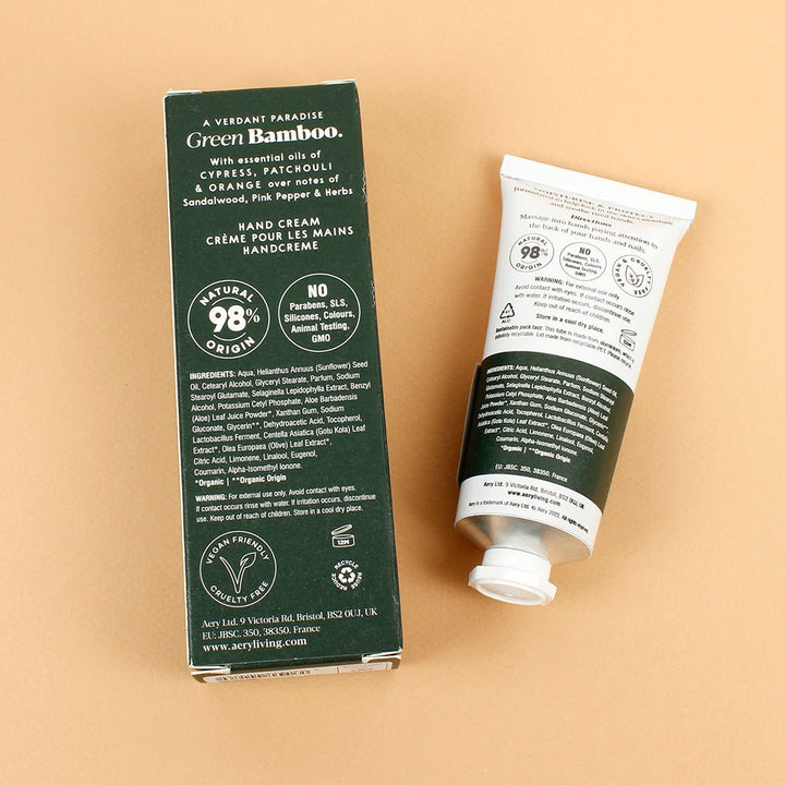 Green Bamboo Hand Cream - Green Tulip