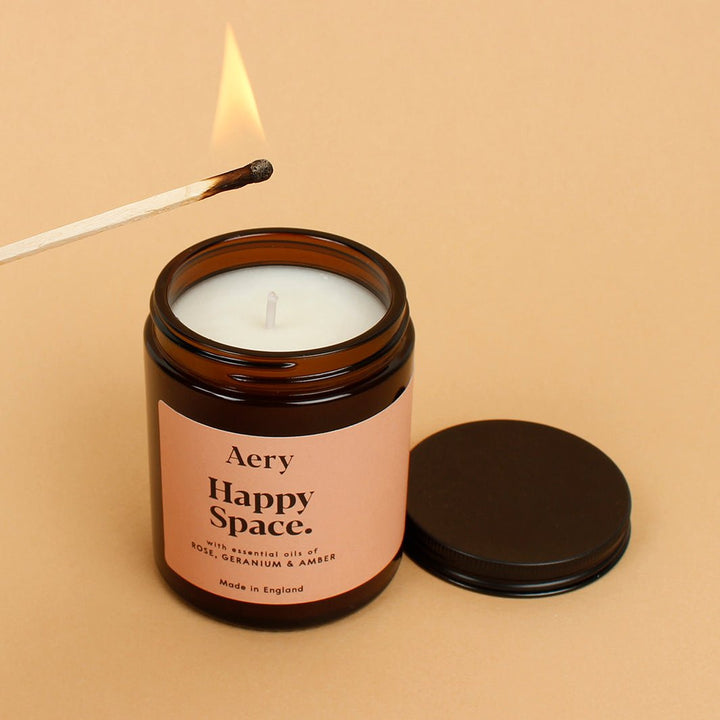 Happy Space Aromatherapy Jar Candle - Medium - Green Tulip