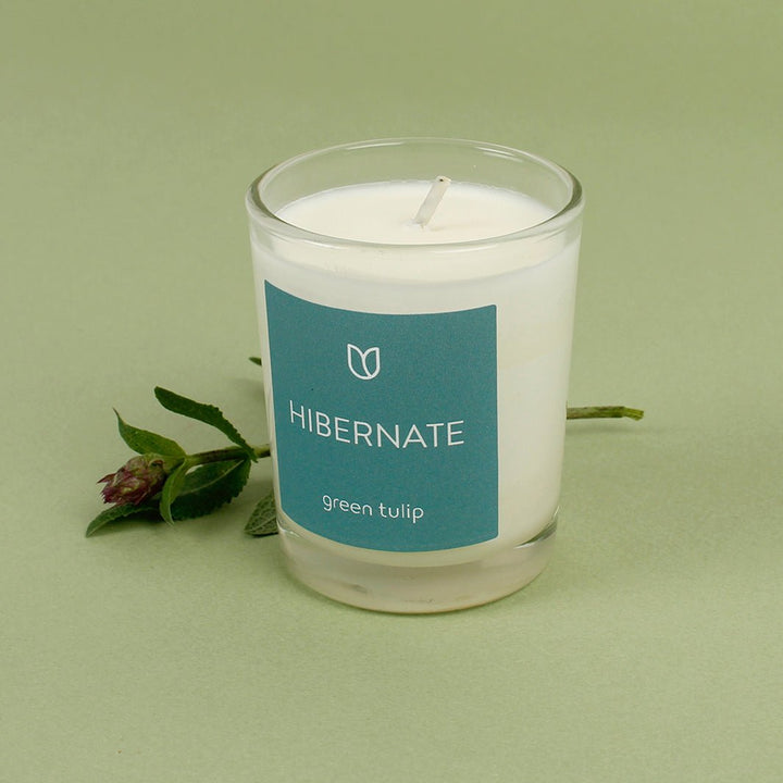 Hibernate Votive - Green Tulip