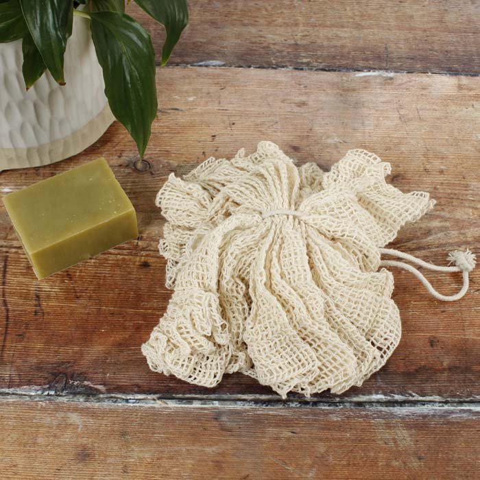 Organic Cotton Bath Puff - Green Tulip