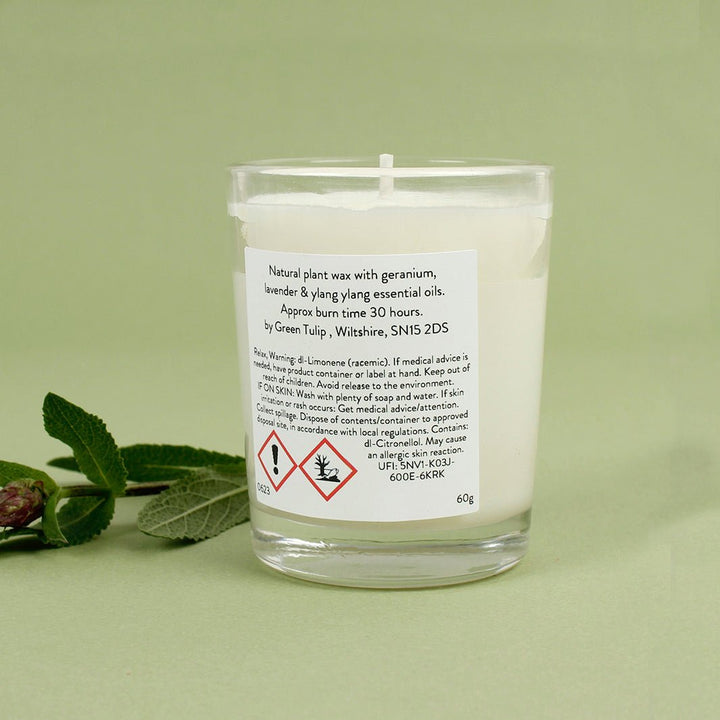 Relax Votive - Green Tulip