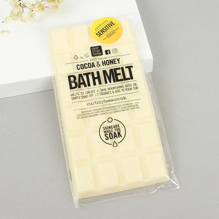 Sensitive Honey Bath Melt Bar - Green Tulip