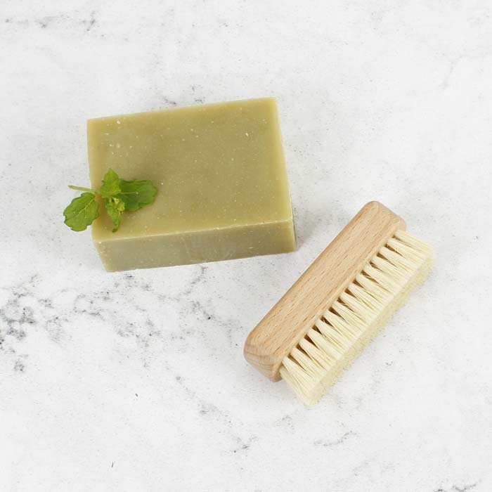 Small Nailbrush - Plant Based Bristles - Green Tulip